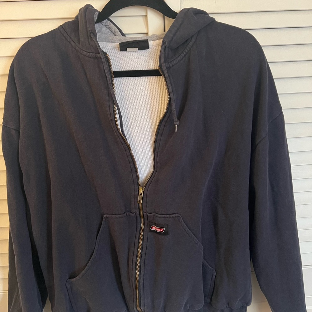 Dark Gray Zip-Up Hoodie
